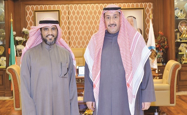 الشيخ فيصل الحمود مستقبلا د.حسين قويعان﻿