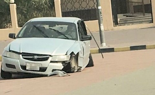 من آثار حادث طريق كندادراي﻿