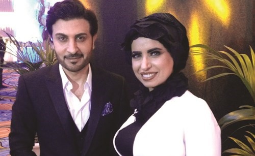 منتهى العجيل مع الفنان ماجد المهندس﻿