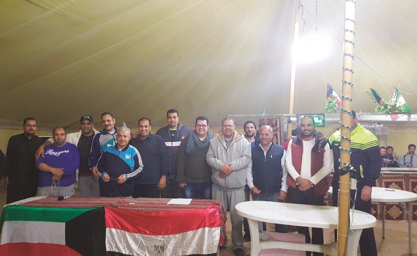عدد من أعضاء رابطة أبناء سوهاج خلال اليوم المفتوح﻿