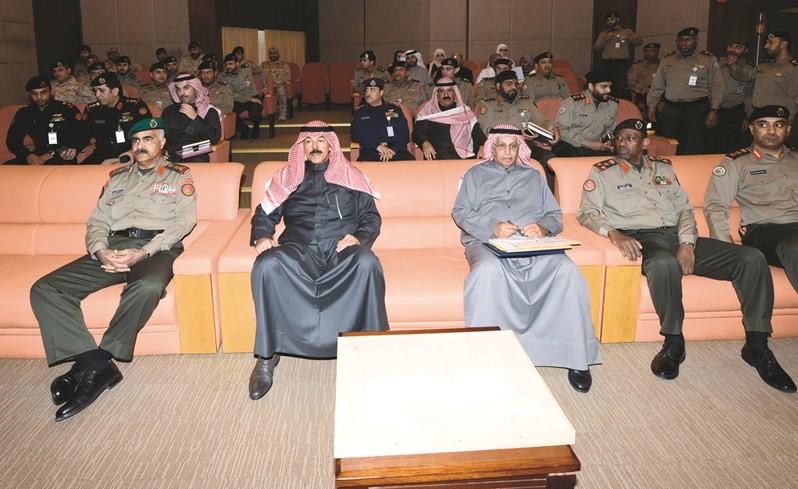 الشيخ محمد الخالد والفريق الركن محمد الخضر في مقدمة الحضور ﻿