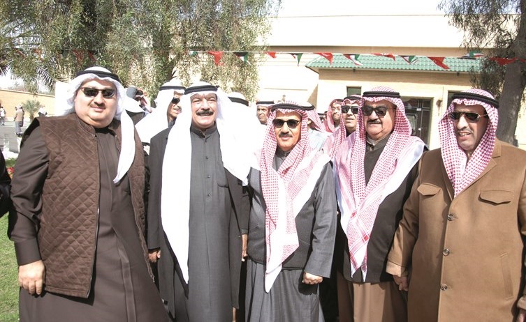 الفريق م.ثابت المهنا وجواد بوخمسين والفريق م.عبدالفتاح العلي والزميل عماد بوخمسين﻿