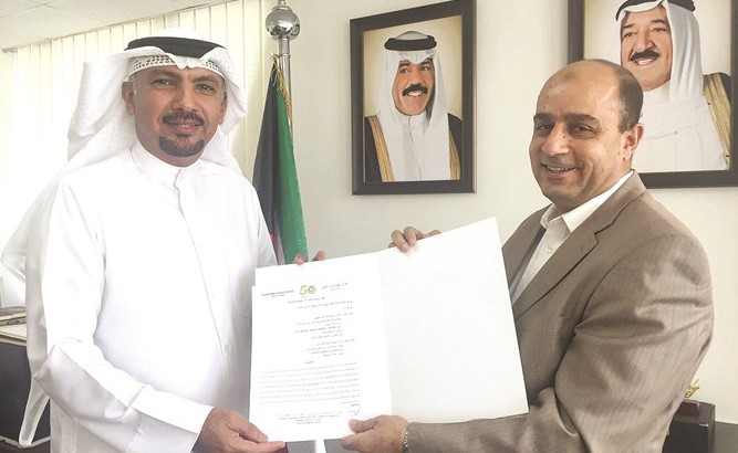 السفيرجاسم الناجم مع سامي العازب﻿