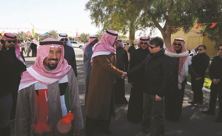 الشيخ صباح الخالد مرحبا بالسفير الروسي الكسي سولوماتين ﻿