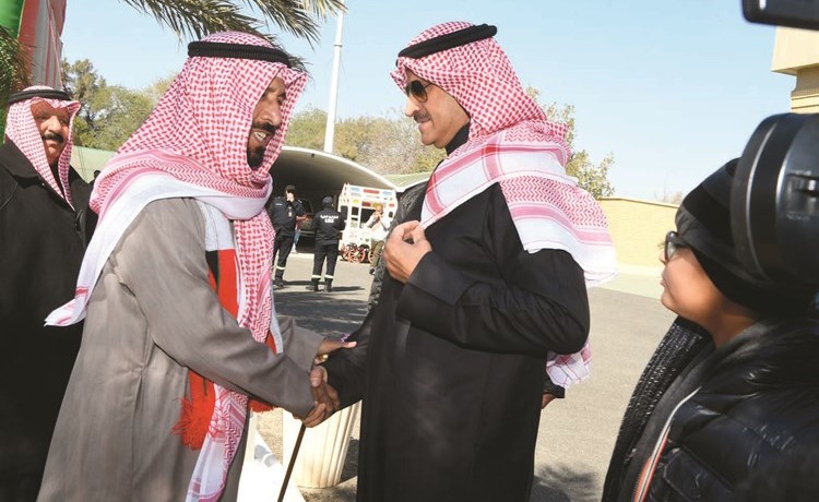 الشيخ علي الجابر مرحبا بالسفير ضاري العجران ﻿