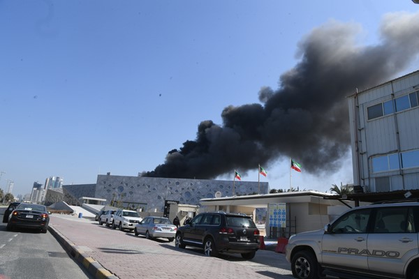 عبدالعزيز إسحق: حريق جزئي بمركز جابر الأحمد الثقافي ولا إصابات بشرية - فيديو وصور