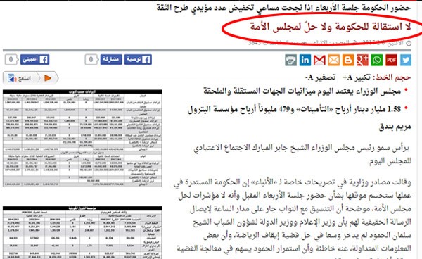 الشيخ سلمان الحمود يقدم استقالته لمجلس الوزراء ولا استقالة للحكومة