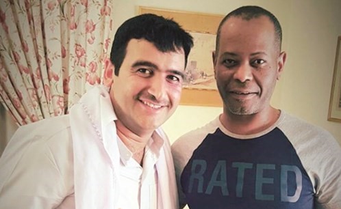 ايراج مع المخرج محمد دحام الشمري﻿