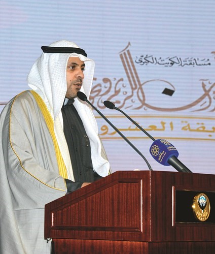 محمد الجبري ملقيا كلمته﻿