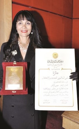 سحر رامي بعد تكريمها﻿