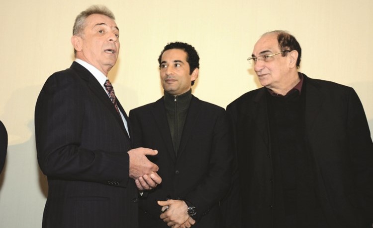 محمود حميدة وعمر سعد اثناء الحفل	(سيد عبد ربه)﻿