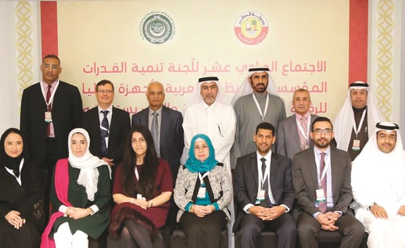 المشاركون في الاجتماع الـ11 للجنة تنمية القدرات المؤسسية للـ (ارابوساي) ﻿