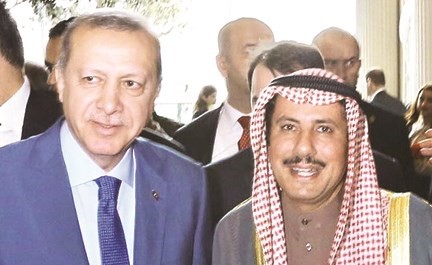 الشيخ عزام الصباح مع الرئيس رجب طيب أردوغان﻿