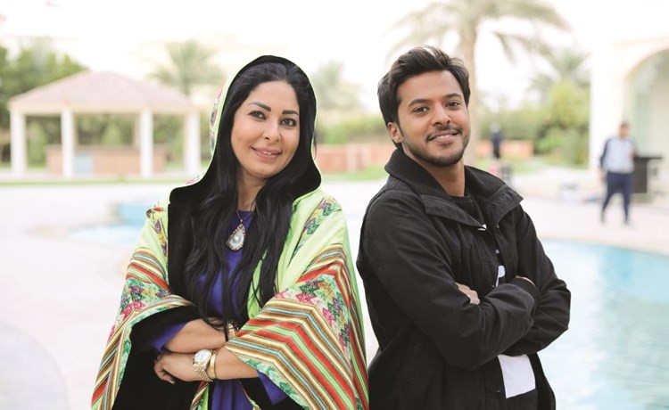 عبدالله الطراروة مع نور في المسلسل﻿