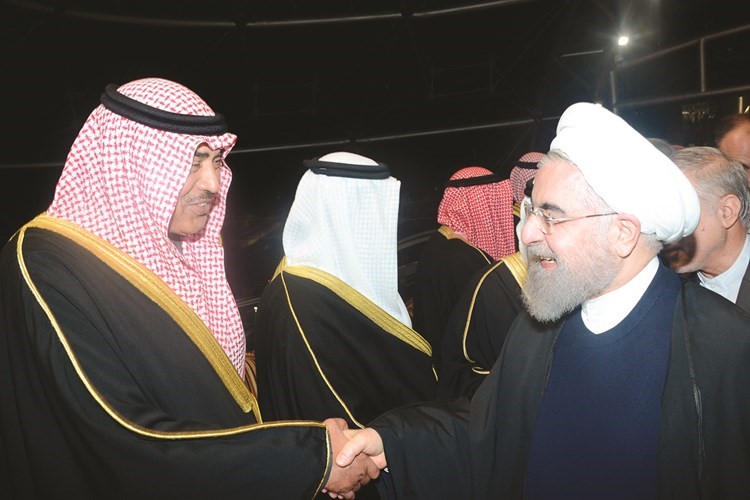  الشيخ صباح الخالد مرحبا بالرئيس الإيراني ﻿