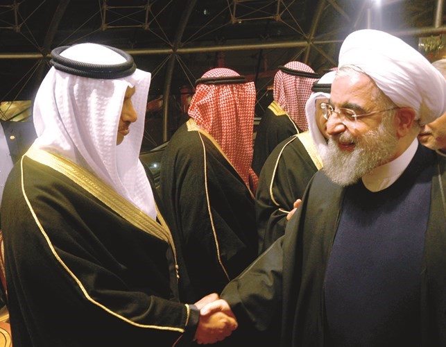 سمو رئيس مجلس الوزراء الشيخ جابر المبارك مرحبا بالرئيسالإيراني ﻿