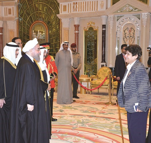 ترحيب من الشيخة د. رشا الصباح بالرئيس الإيراني﻿