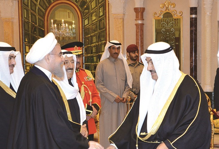 سمو الشيخ ناصر المحمد مرحبا بالرئيس روحاني﻿