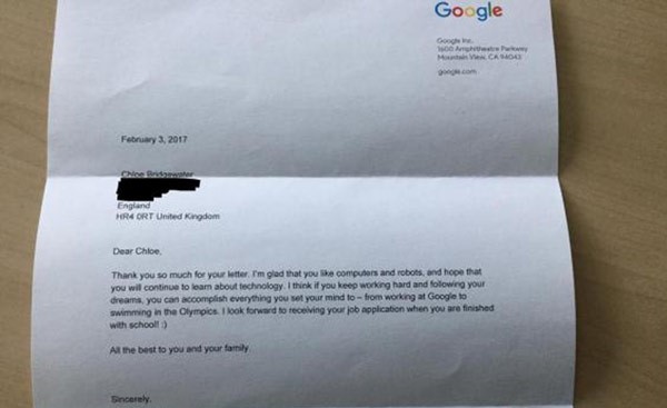 كيف ردّ "مدير Google" على طفلة السابعة التي طلبت توظيفها بالشركة؟