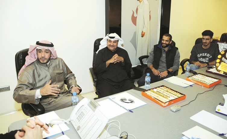 الشمري وكمال والرفاعي ومالك يجيبون عن الأسئلة خلال الحوار ﻿