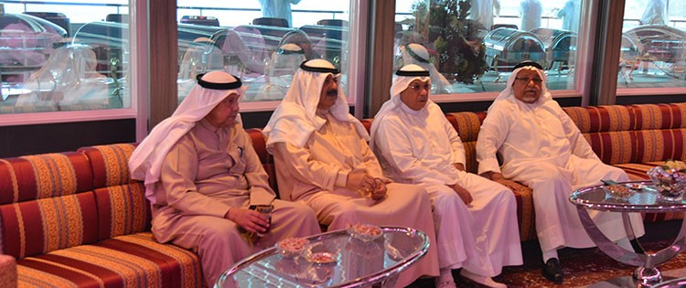 الشيخ علي الجراح والشيخ خالد الجراح وخالد الجارالله والشيخ أحمد فهد الفهد