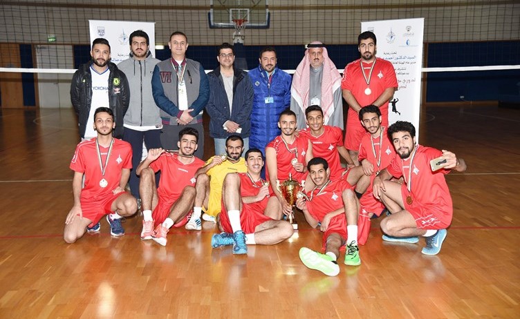 فريق التطبيقي بطل دوري مؤسسات التعليم العالي لكرة الطائرة﻿