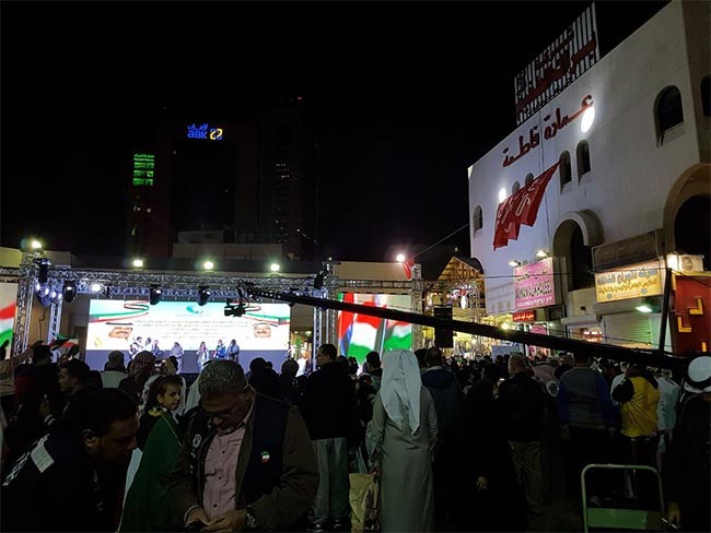 بالفيديو والصور.. كرنفالات احتفالية بالأعياد الوطنية في "المباركية"