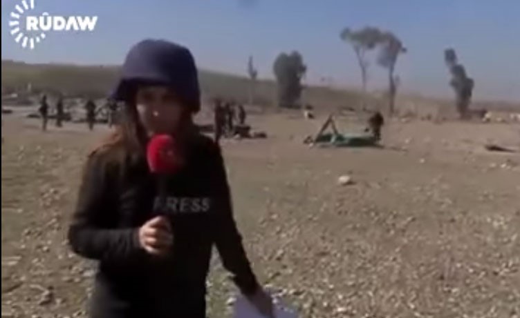 بالفيديو.. لغم "داعشي" في الموصل يقتل إعلامية بقناة تلفزيون كردية