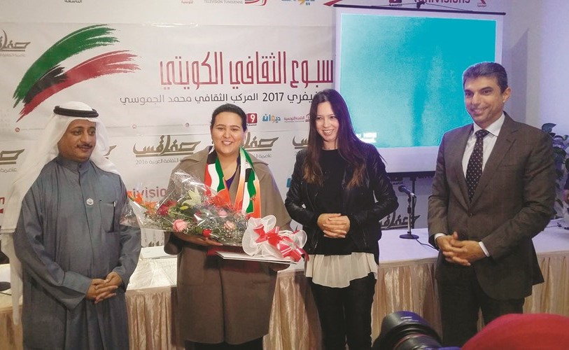 جانب من تكريم الشيخة فرح الصباح ﻿