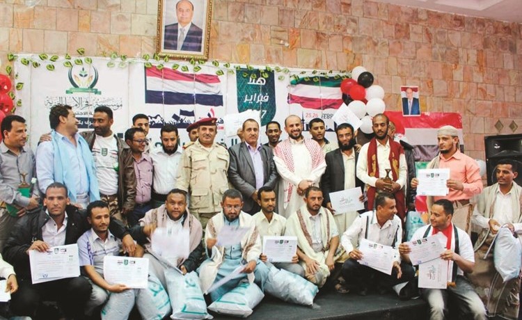 جانب من احتفال مؤسسة فجر الأمل الخيرية﻿