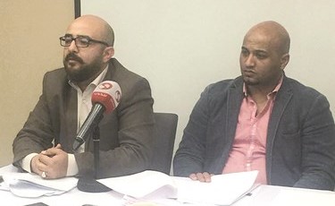 جانب من المؤتمر الصحافي﻿