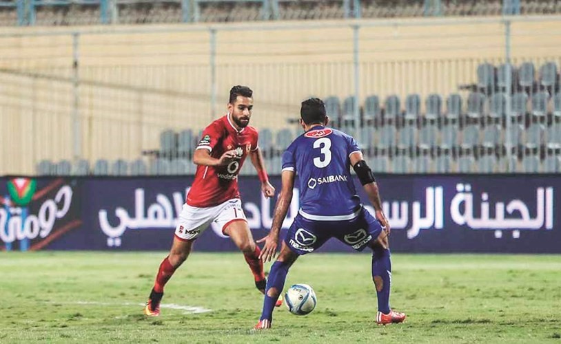 لاعب الأهلي عمرو السولية أضاع ضربة جزاء في المباراة ﻿
