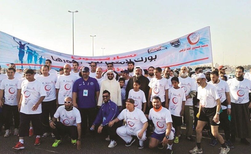 جانب من المشاركين بالماراثون ﻿