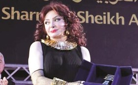 نبيلة عبيد بعد تكريمها﻿