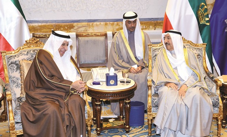 صاحب السمو الأمير لدى استقباله السفير السعودي د.عبدالعزيز الفايز ﻿