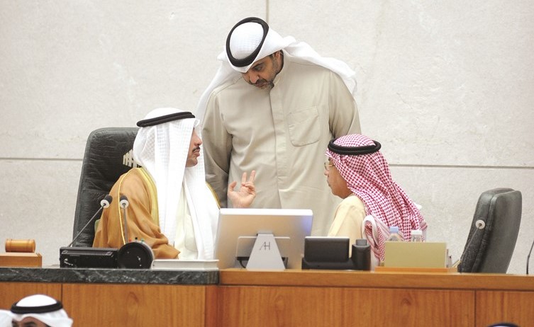 الرئيس الغانم والشيخ خالد الجراح والشيخ محمد العبدالله	 هاني الشمري﻿