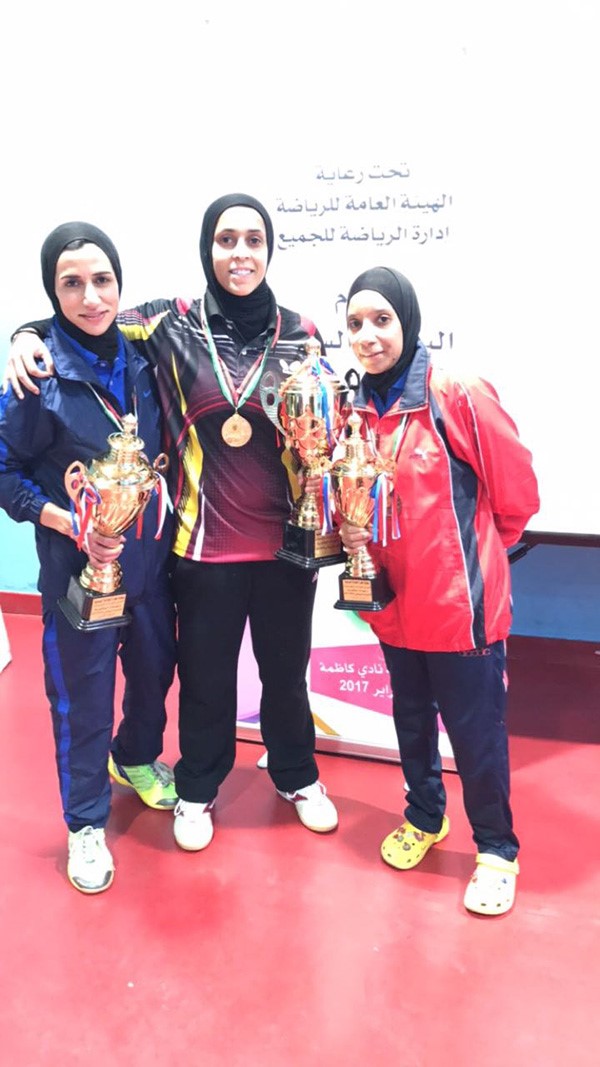 فريق جامعة الكويت لكرة الطاولة (1)