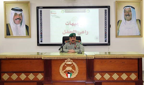 الفريق الركن هاشم الرفاعي خلال القائه كلمته