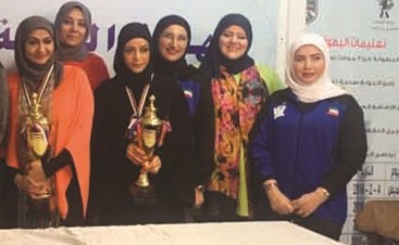فرق جامعة الكويت للسيدات للألعاب الرياضية تحصد المراكز الأولى