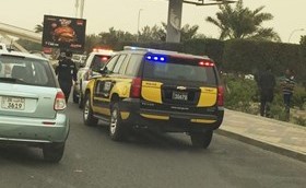 صورة من حادث طريق المطار﻿