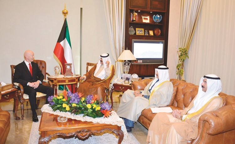 الجارالله مستقبلا سفير النرويج ينوس إيكوس﻿