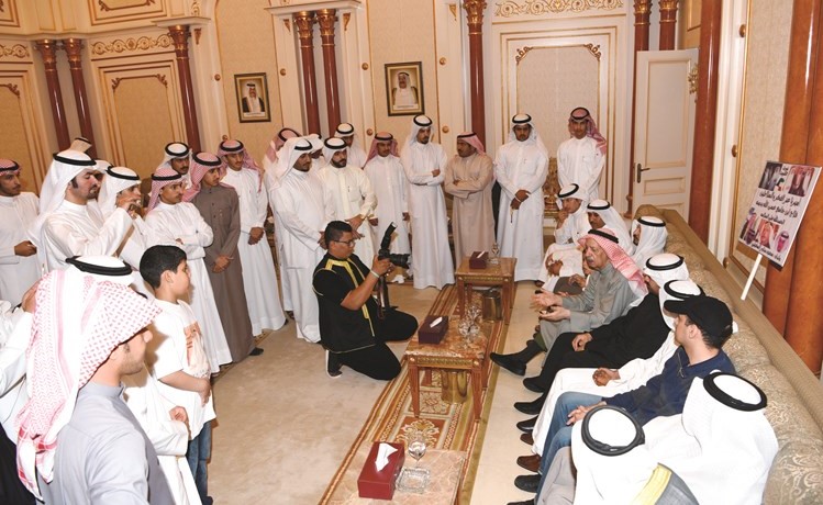 فلاح بن جامع متحدثا للحضور﻿