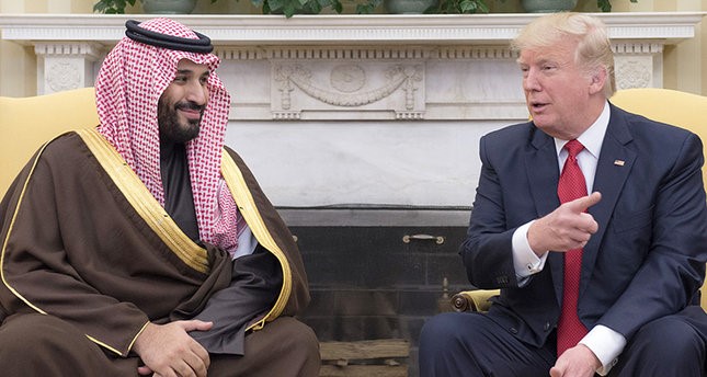  الرئيس الأميركي دونالد ترامب وولي  ولي العهد السعودي الأمير محمد بن سلمان