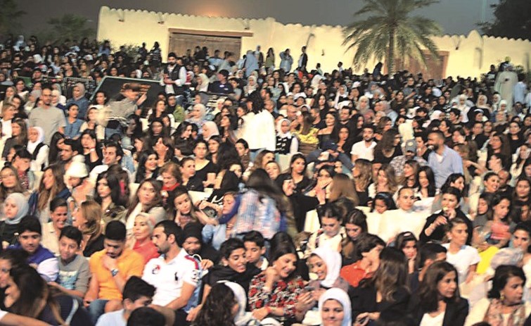 جمهور غفير في ختام مهرجان الشباب الخليجي ﻿