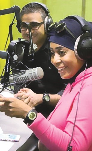 إيمان نجم ومايك مبلتع﻿