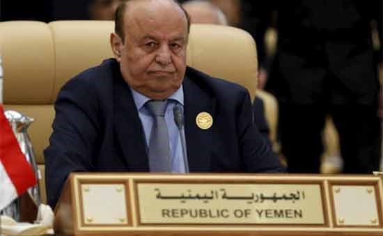 هادي: جريمة مسجد مأرب وجه حقيقي من أوجه الإرهاب