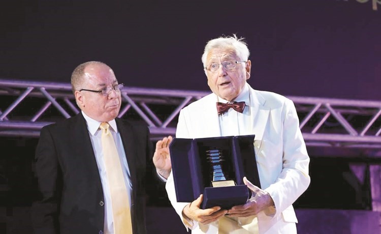  واثناء تكريمه في مهرجان شرم الشيخ﻿