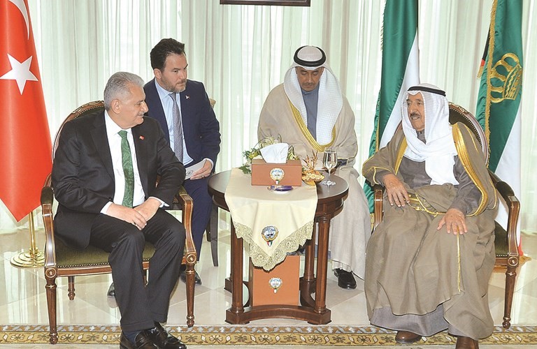 صاحب السمو مستقبلا رئيس الوزراء التركي بن علي يلدريم﻿