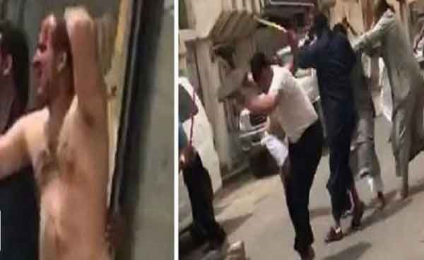 بالفيديو.. مضاربة بين يمنيين بالسكاكين والسواطير بالسعودية..والجهات الأمنية تلقي القبض على ثمانية !