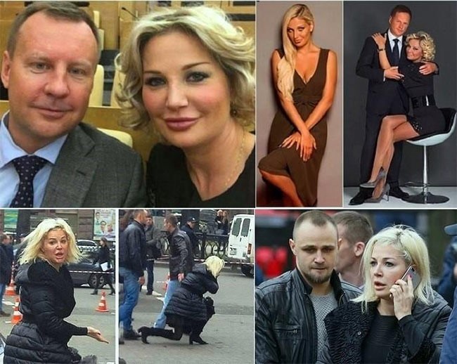  كان محسودا لزواجه من شهيرة بفنها وجمالها بروسيا، وهي مغنية الأوبرا ماريا ماكساكوفا، البادية بثلاث صور في الأسفل، مضطربة وبذهول مشهود من معاينتها لجثته وهو قتيل على الرصيف